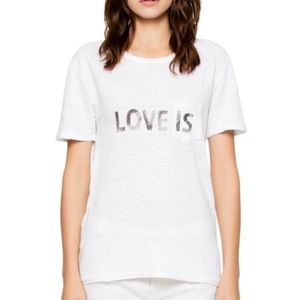 Zadig & Voltaire Amber Lin love T shirt 💜